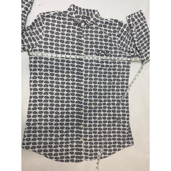 Hedgehog Twee Print Button Down Shirt 100% Cotton Sonoma - Size Large Women - Picture 2 of 9